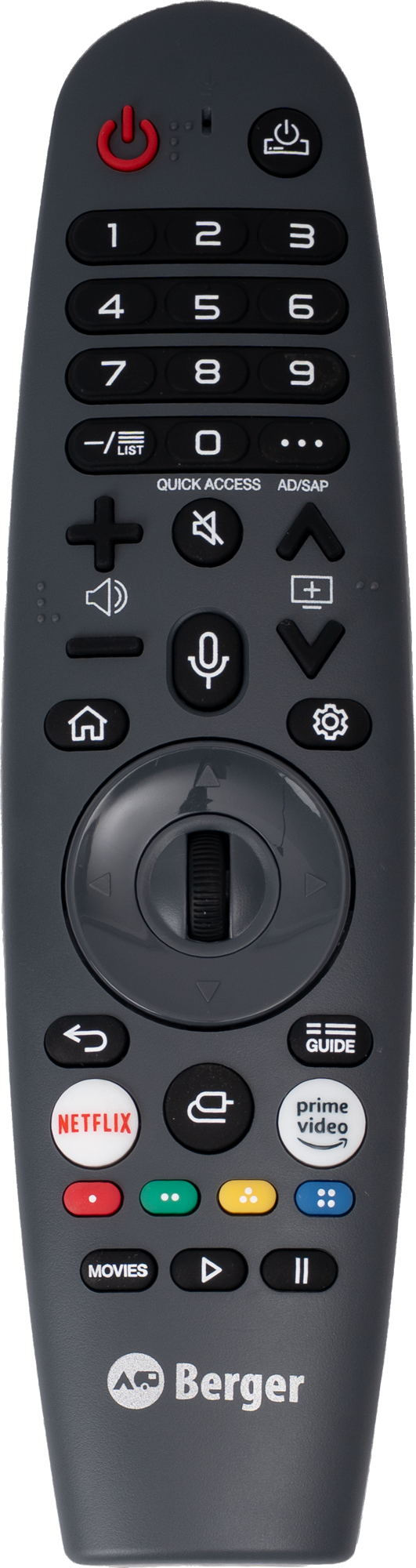 Berger Fernbedienung mit Bewegungssteuerung (Air Mouse) für webOS TV - TV-Zubehör