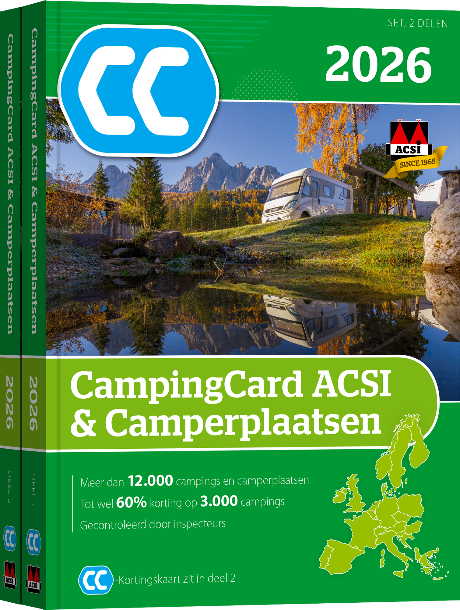 ACSI Stellplatzführer 2026 mit CampingCard Ermäßigungskarte