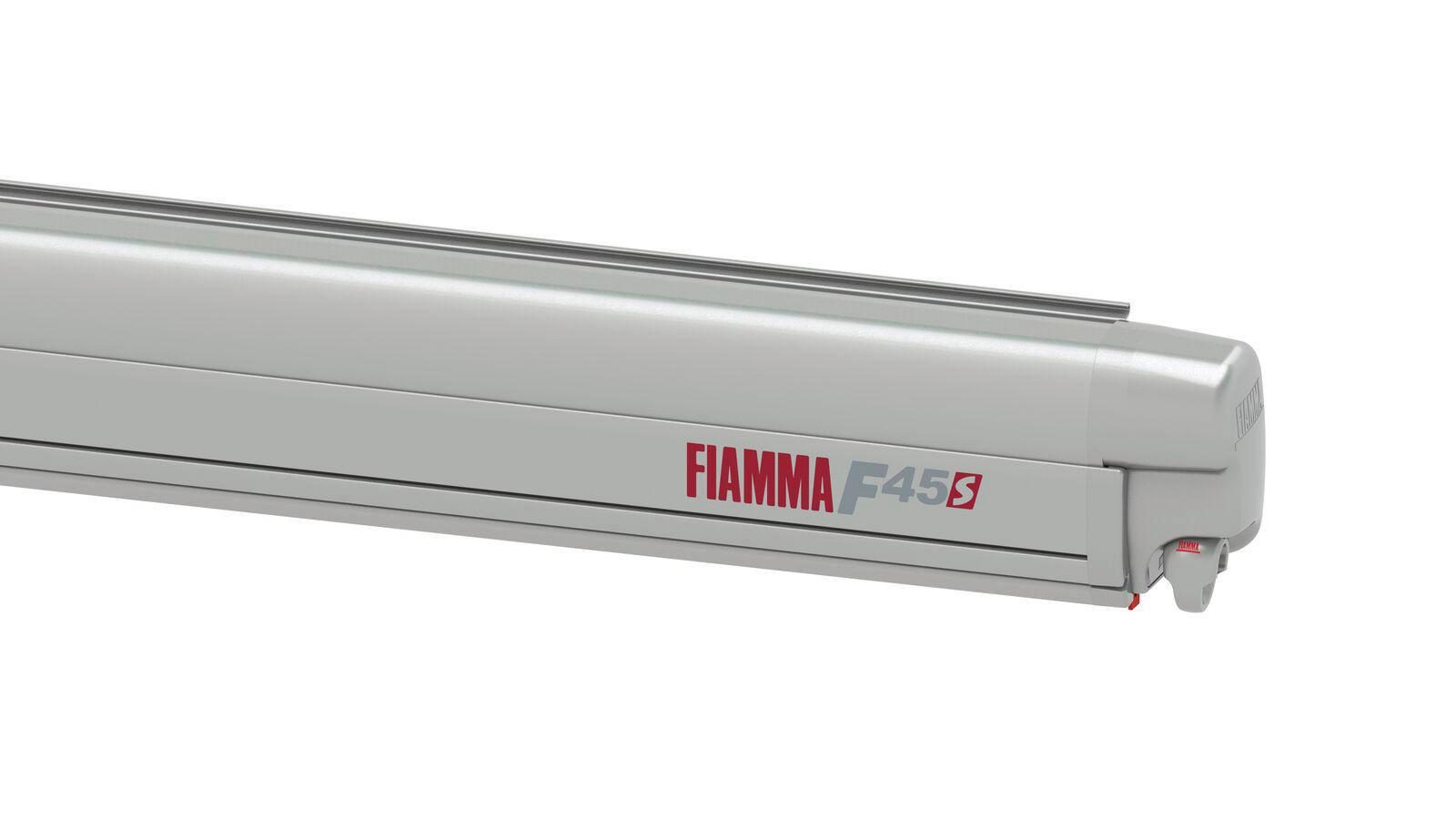 Fiamma F45s 300 Markise für VW T5/T6/Multivan/Transporter Tuchfarbe Royal Grey Long WB 300 cm Gehäusefarbe Titanium Linkslenker