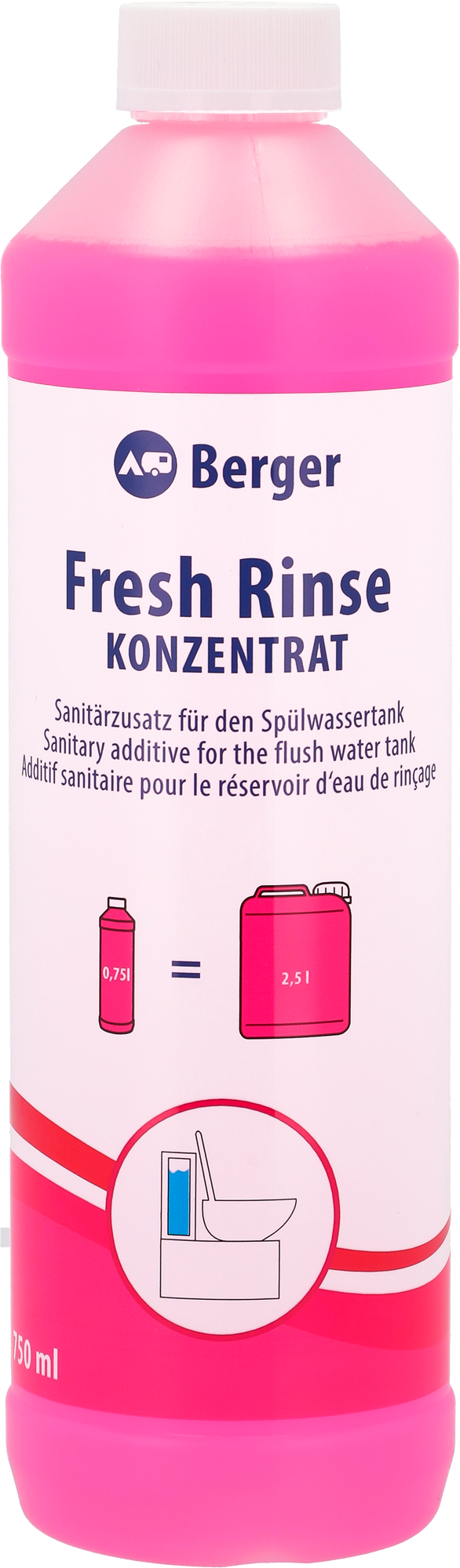 Berger Fresh Rinse Konzentrat 750 ml - Sanitärzusatz für den