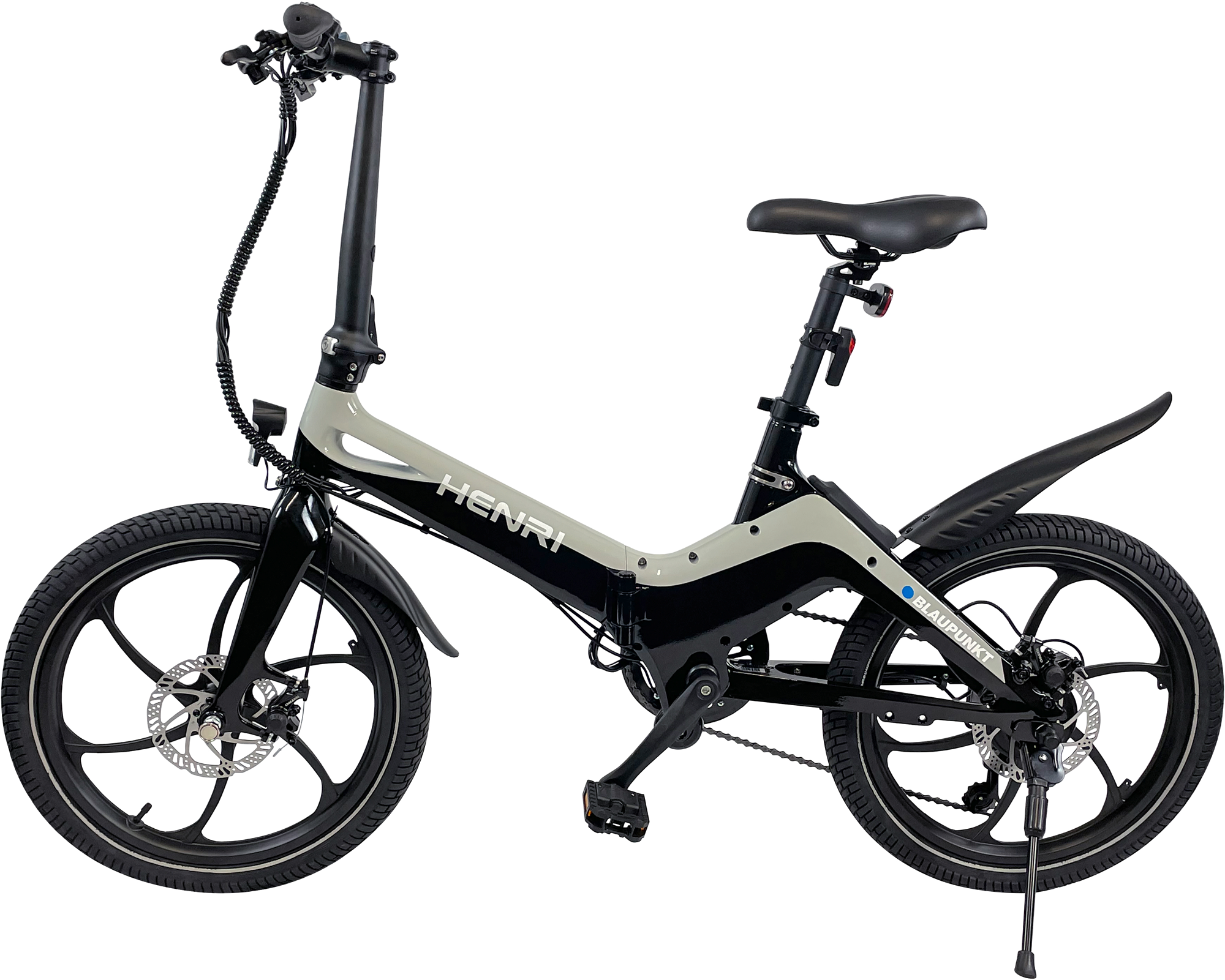 Blaupunkt Henri faltbares E-Bike 20 Zoll 250W schwarz/grau - Outdoor
