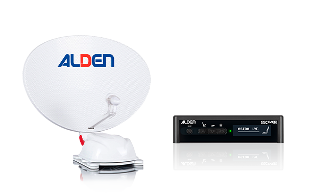 Alden Satellitenanlage Steuermodul Set bestehend aus AS2 HD 80 Platinium Twin Antenne inkl. S.S.C.
