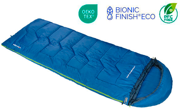 High Peak Deckenschlafsack Vagabond 300 mit Kapuze 80 x 230 cm - Schlafsäcke