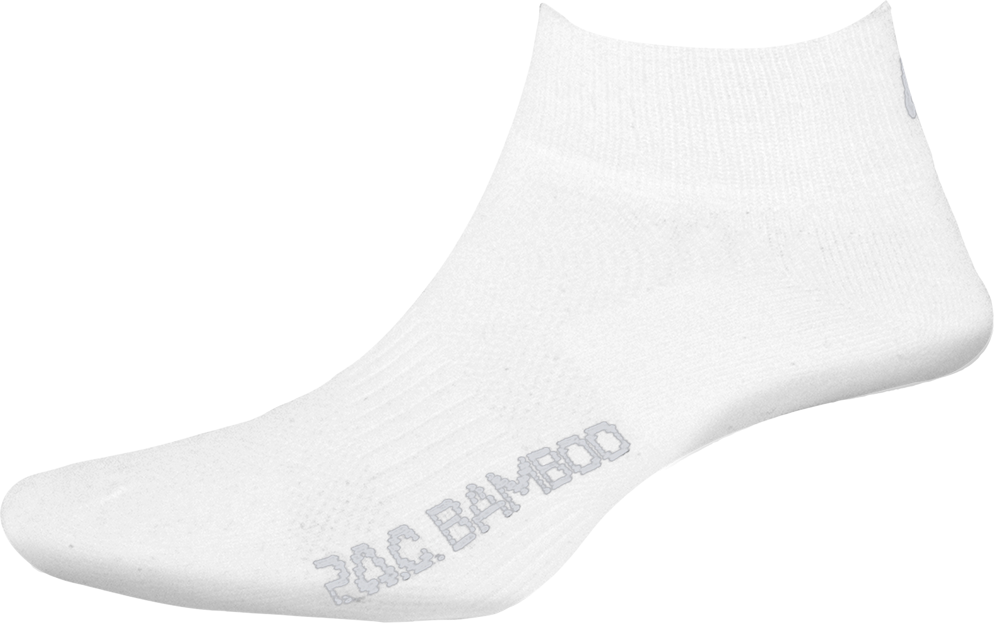 P.A.C Bamboo Quarter Unisex Socken weiß 43-47 - Socken von PAC