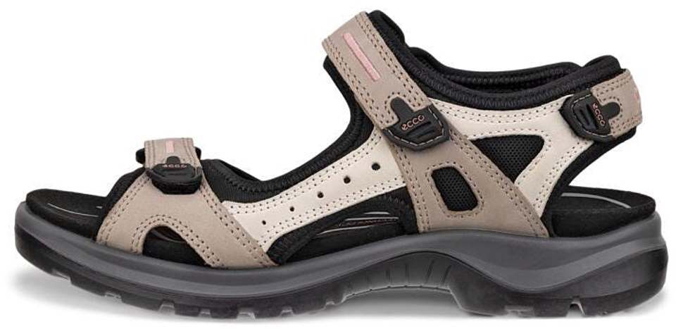 Ecco Yucatan Leder atmospheregrau Damen Sandale