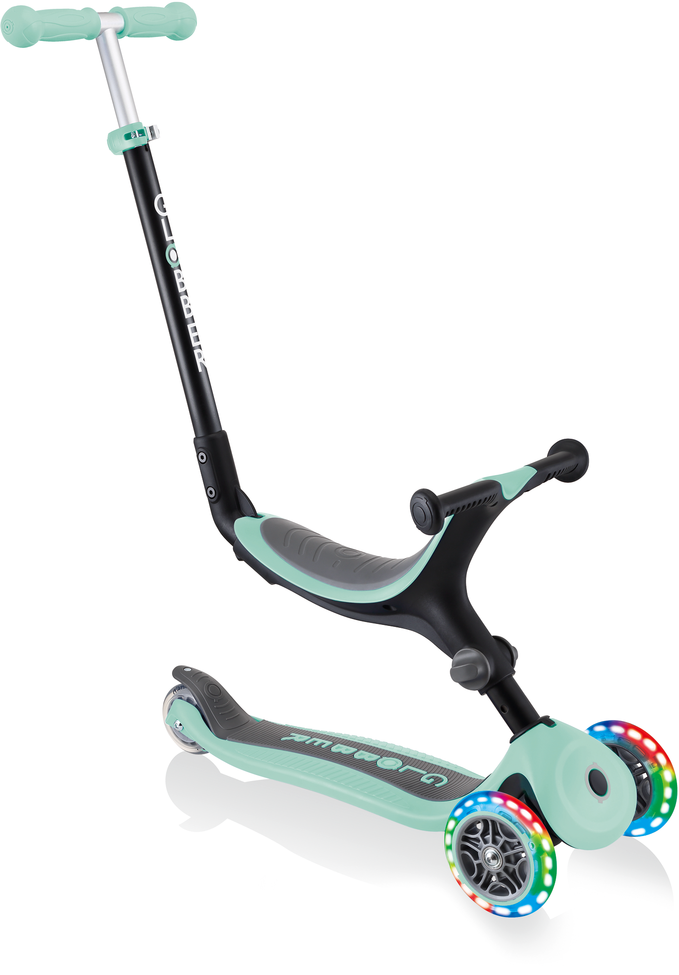 Globber Go Up Foldable Lights Kinderroller 3-in-1 Maximalgewicht 50 kg
