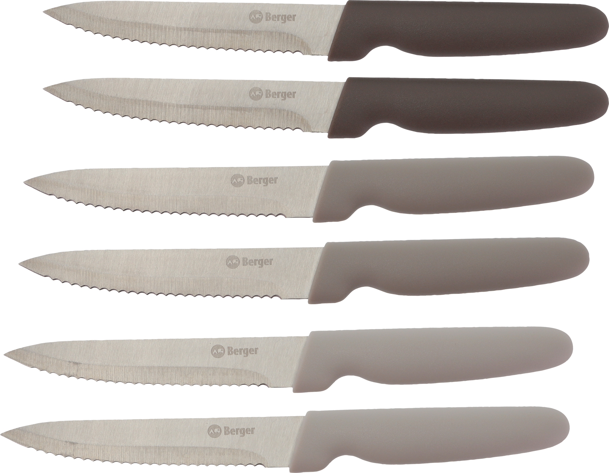 Berger Edelstahl Steakmesser-Set 6-tlg.