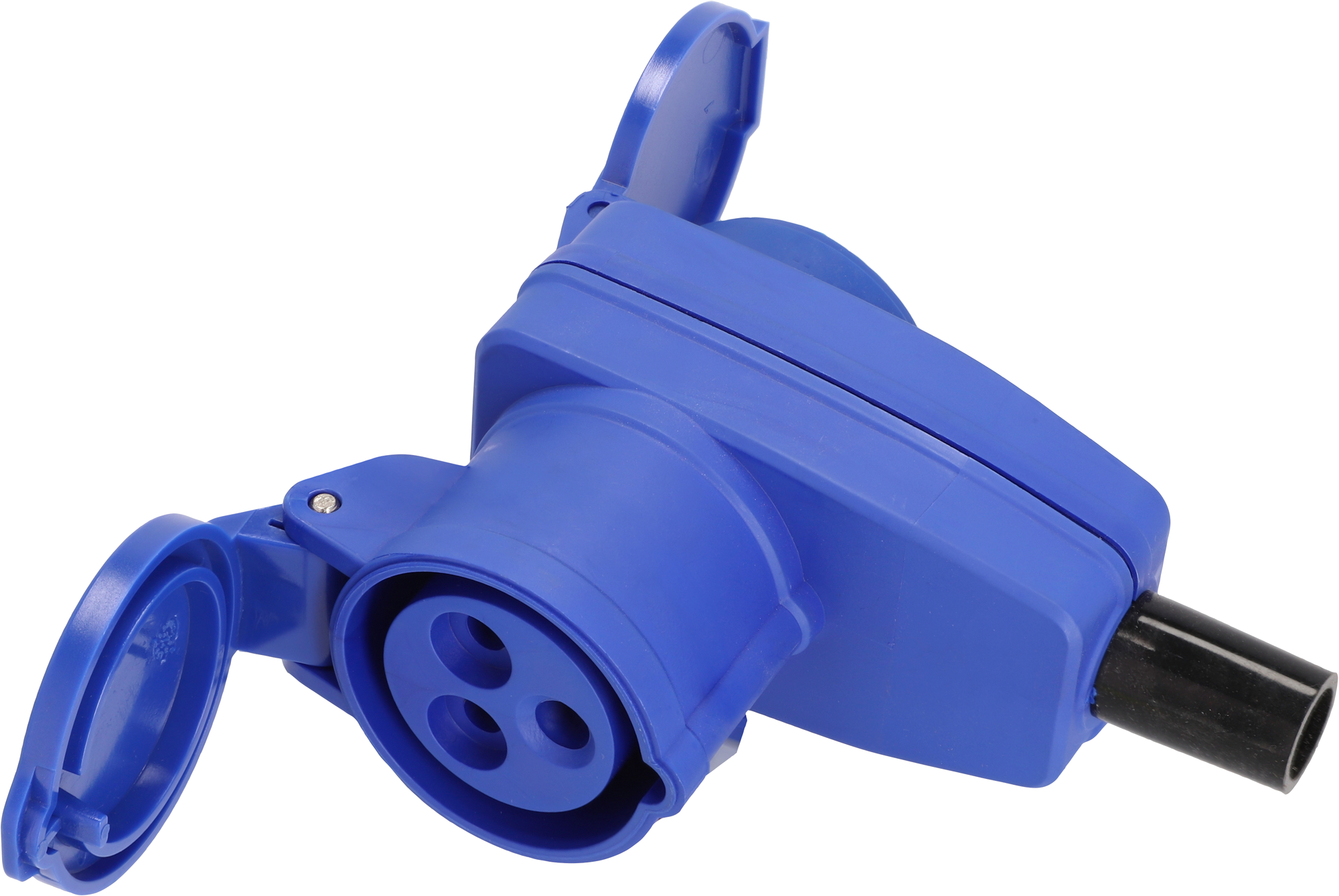 Berger CEE-Winkelkupplung 3-polig und Schutzkontakt-Kupplung