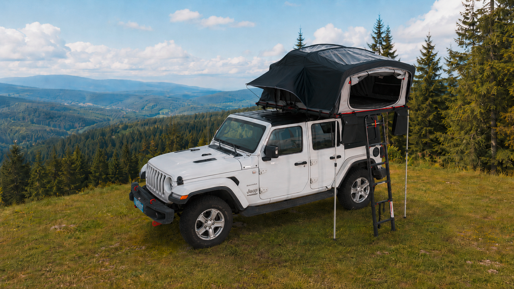 Berger SkyLodge 160 Klapp-Dachzelt für 2-3 Personen (Liegefläche: 210 x 160