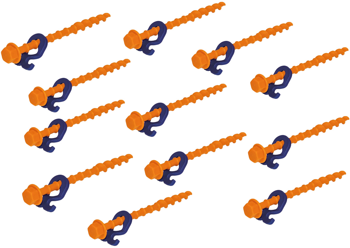 Peggy Peg Schraubheringe Normal (N) 20 cm 12er Set (PP02) - Zeltheringe & Abspannmaterial