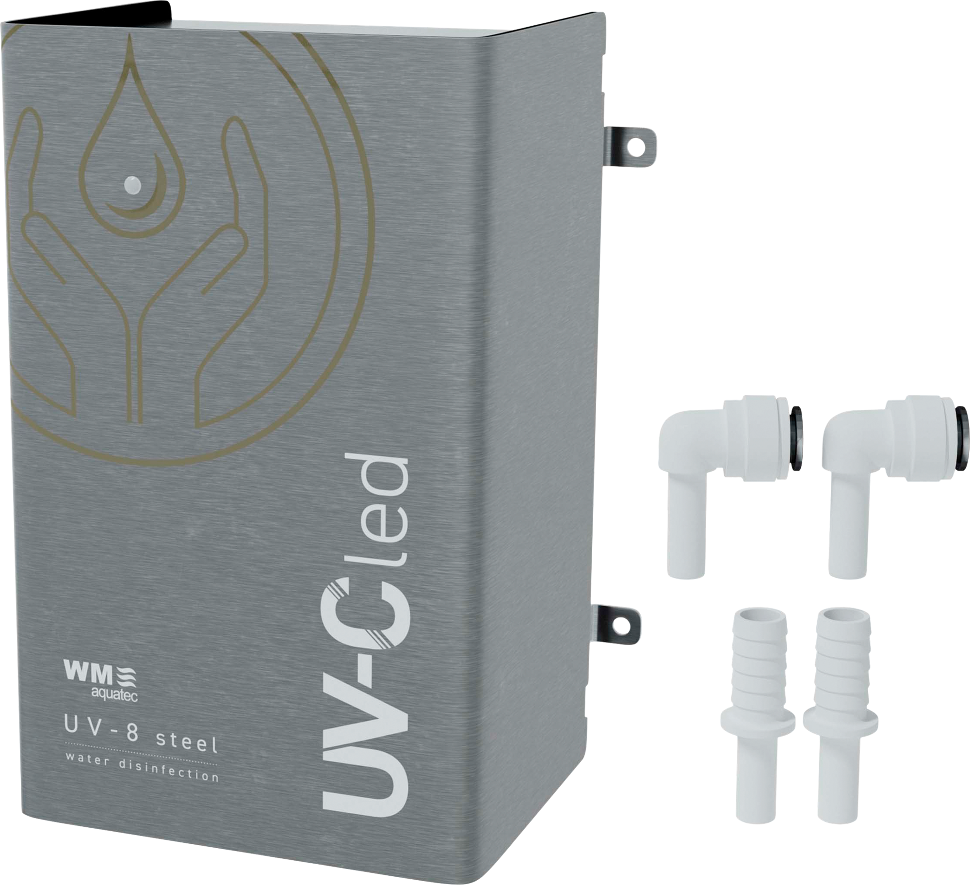 WM Aquatec UV-8 steel vollautomatische Wasserdesinfektionseinheit Basiseinheit inkl Meldeeinheit / Funktions- / Spannungsüberwachung / Edelstahlabdeckung - Trinkwasseraufbereitung
