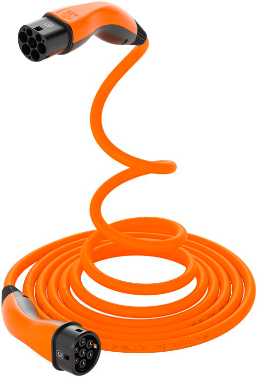 Lapp Selbstaufrollendes Helix Ladekabel Typ 2 Mode 3 / 3-phasig 32 A bis 22 kW