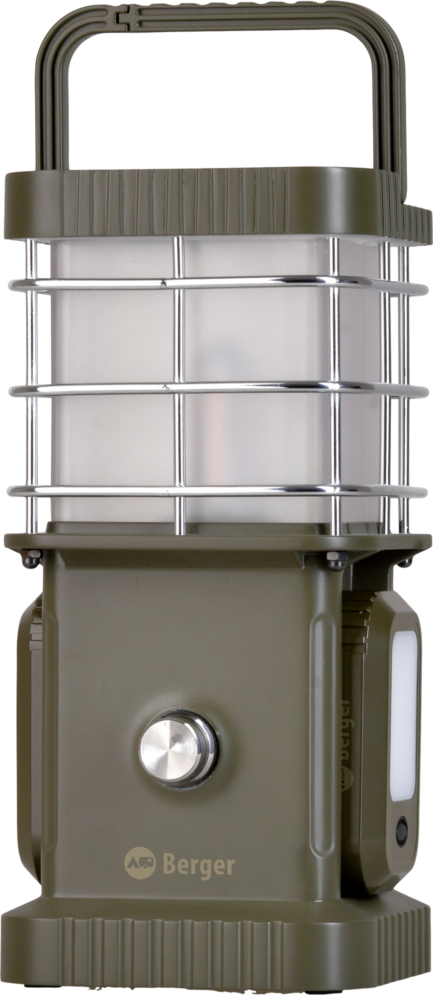 Berger Samar Campinglaterne inkl. Powerbank, abnehmbarer Seitenleuchten und Bluetooth Lautsprecher