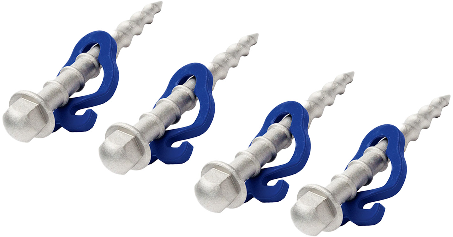 Peggy Peg Hardcore Schlag-Schraubhering 15 cm 4er-Set - Zeltheringe & Abspannmaterial