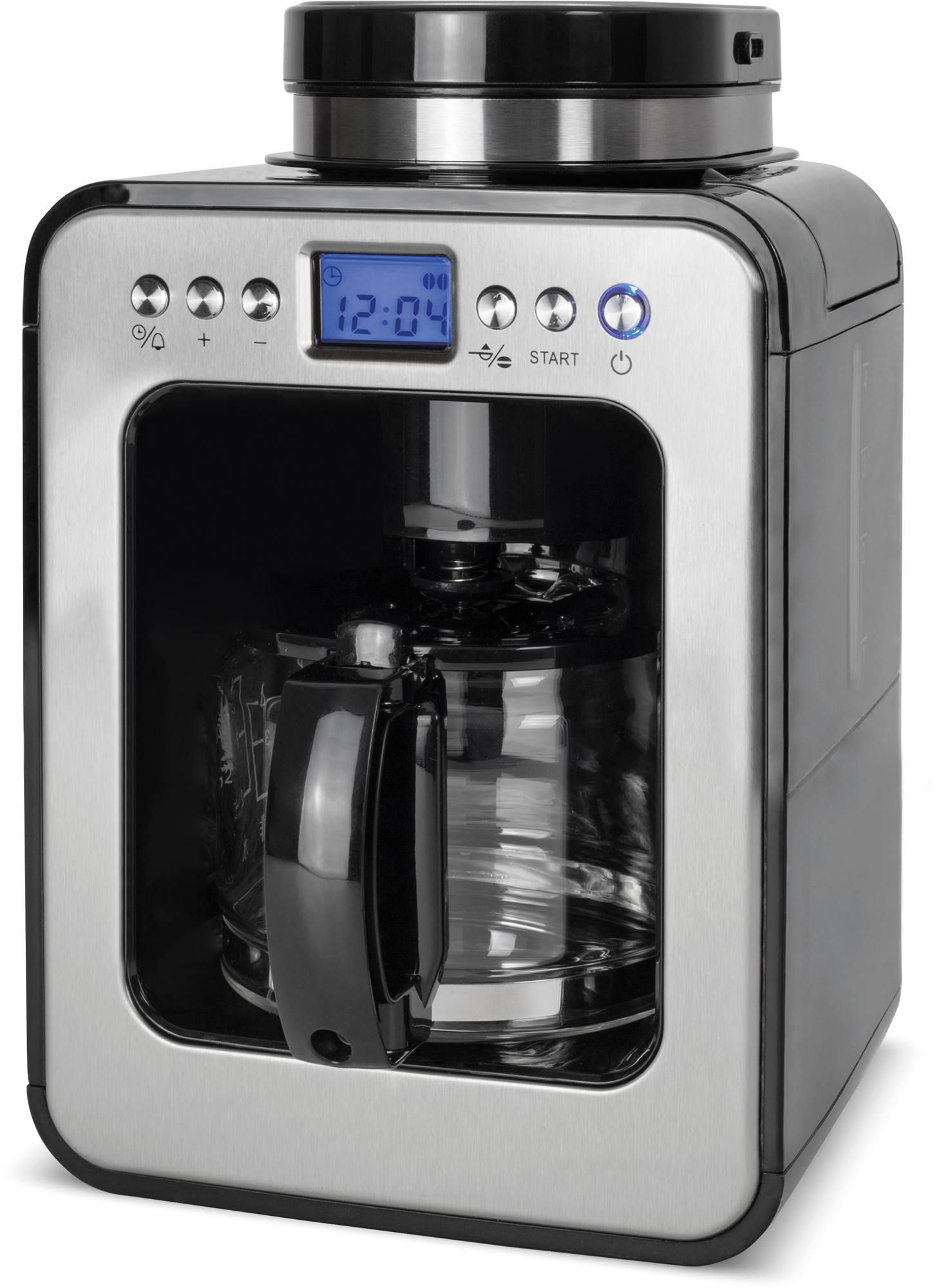 Caso Coffee Compact Electronic Kaffeemaschine mit Mahlwerk bis 4