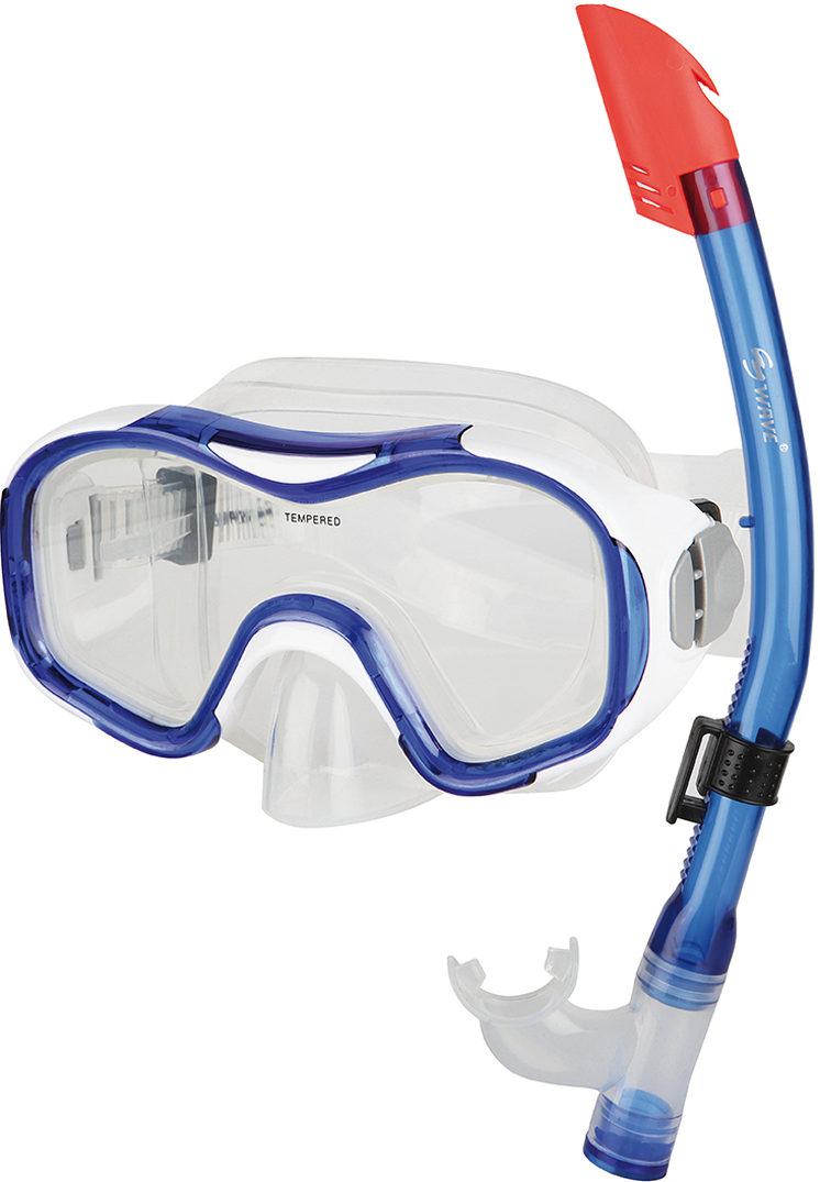 sunflex sport Dolphin Kinder Taucherset Tauchermaske und Schnorchel für 3 bis 6 Jährige - Wasserspaß & Badespiele