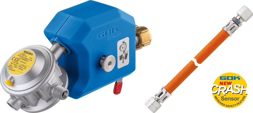 GOK Caramatic SafeDrive 50mbar 1,5 kg/h G.12 KLF x RVS8/10 SV - Gasdruckregler Fahrzeug