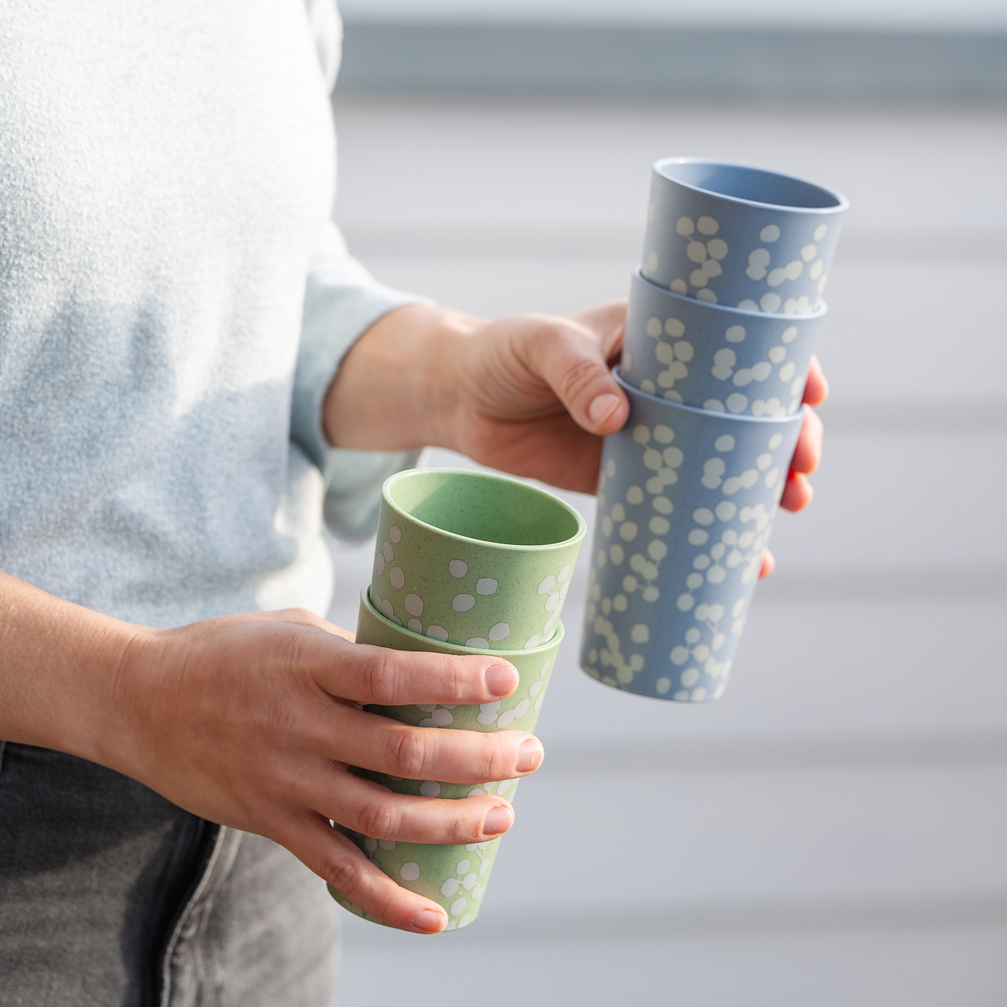 Koziol Blomster Cup L Becher 350 ml stapelbar / leicht / robust nature