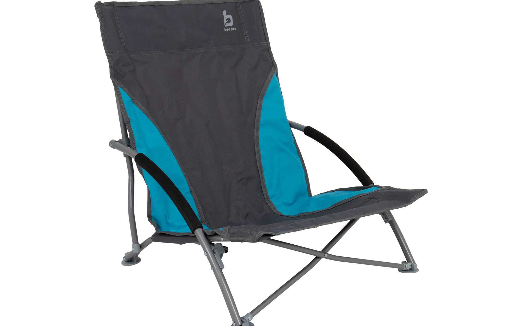 Bo-Camp Strandstuhl Kompakt Saint-Malo Blau/Grau
