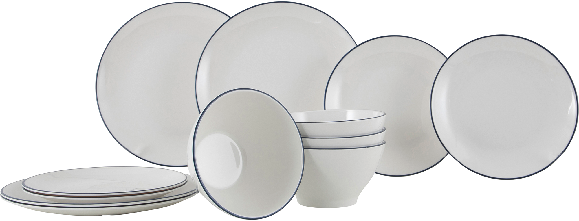 Gimex Linea Line Geschirr Set 12 teilig