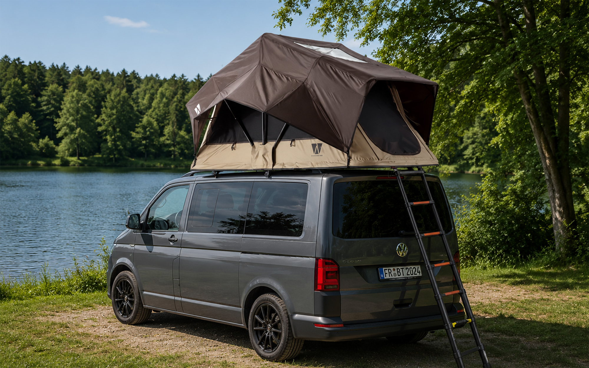Vickywood Little Bamboo 125 Generation 2 Klappdachzelt für Kleinwagen - Klappdachzelte