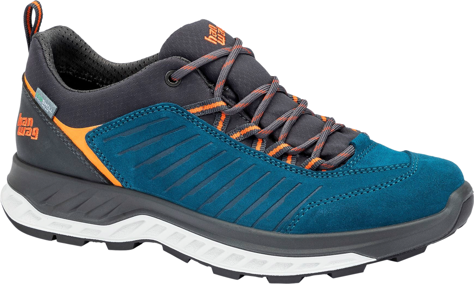 Hanwag  Blueridge Low ES Herren Multifunktionsschuhe seablue orange | 04047761511754