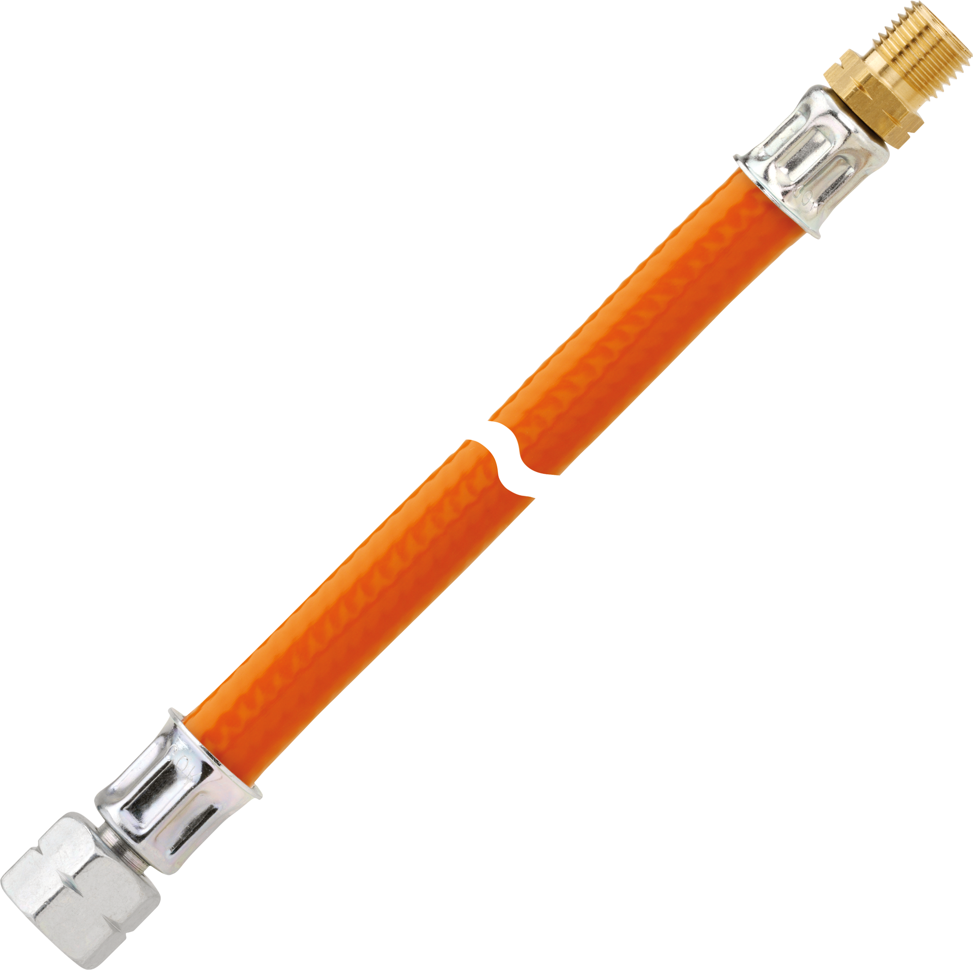 GOK Verlängerungsschlauch Gas G 1/4 LH-ÜMX Außengewinde G 1/4 LH-KN