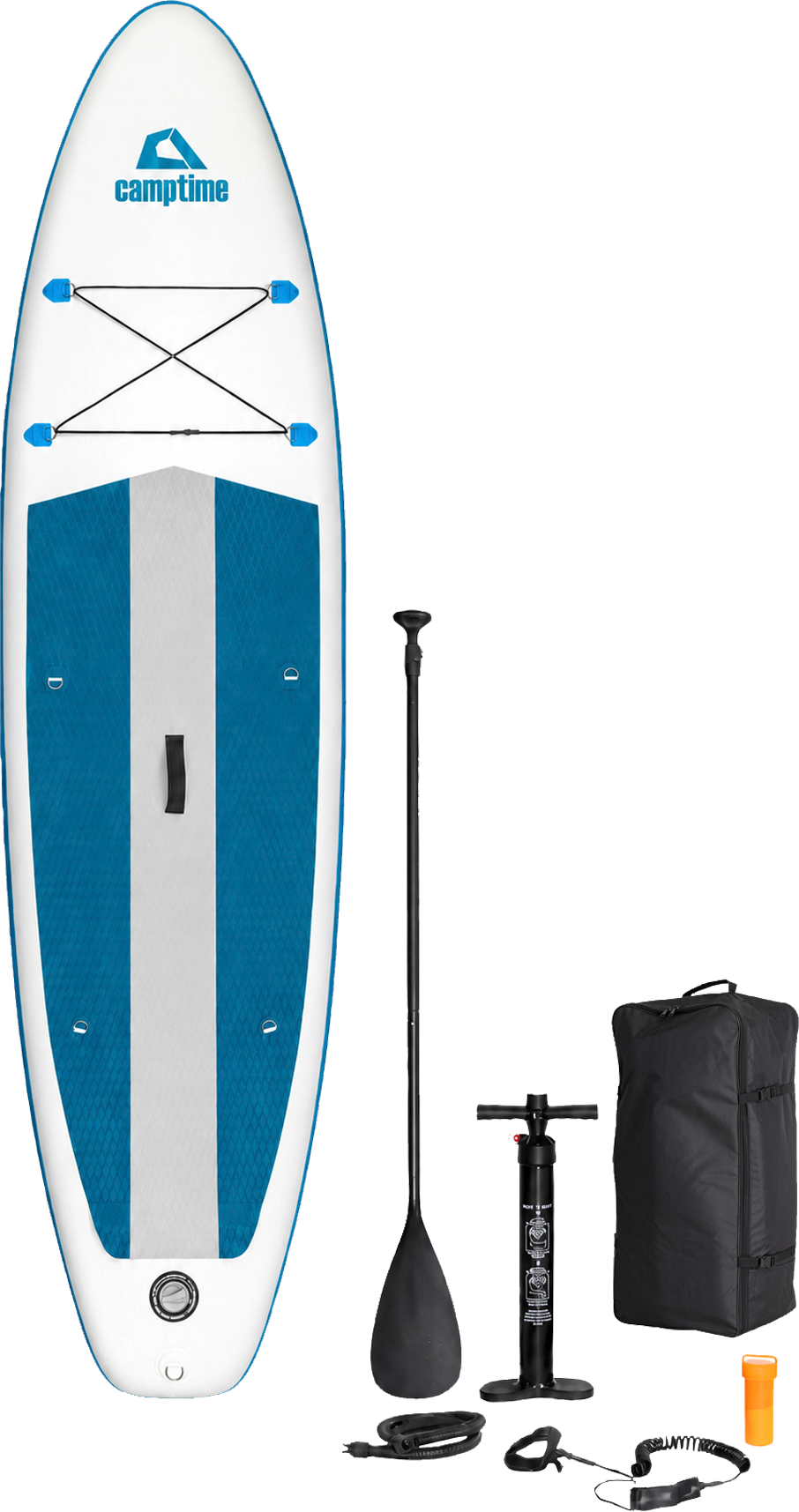 Camptime Corvi 9.3 Aufblasbares Stand Up Paddle / SUP-Board Set inkl. Rucksack, Paddel und Luftpumpe - SUPs, Kajaks & Schlauchboote