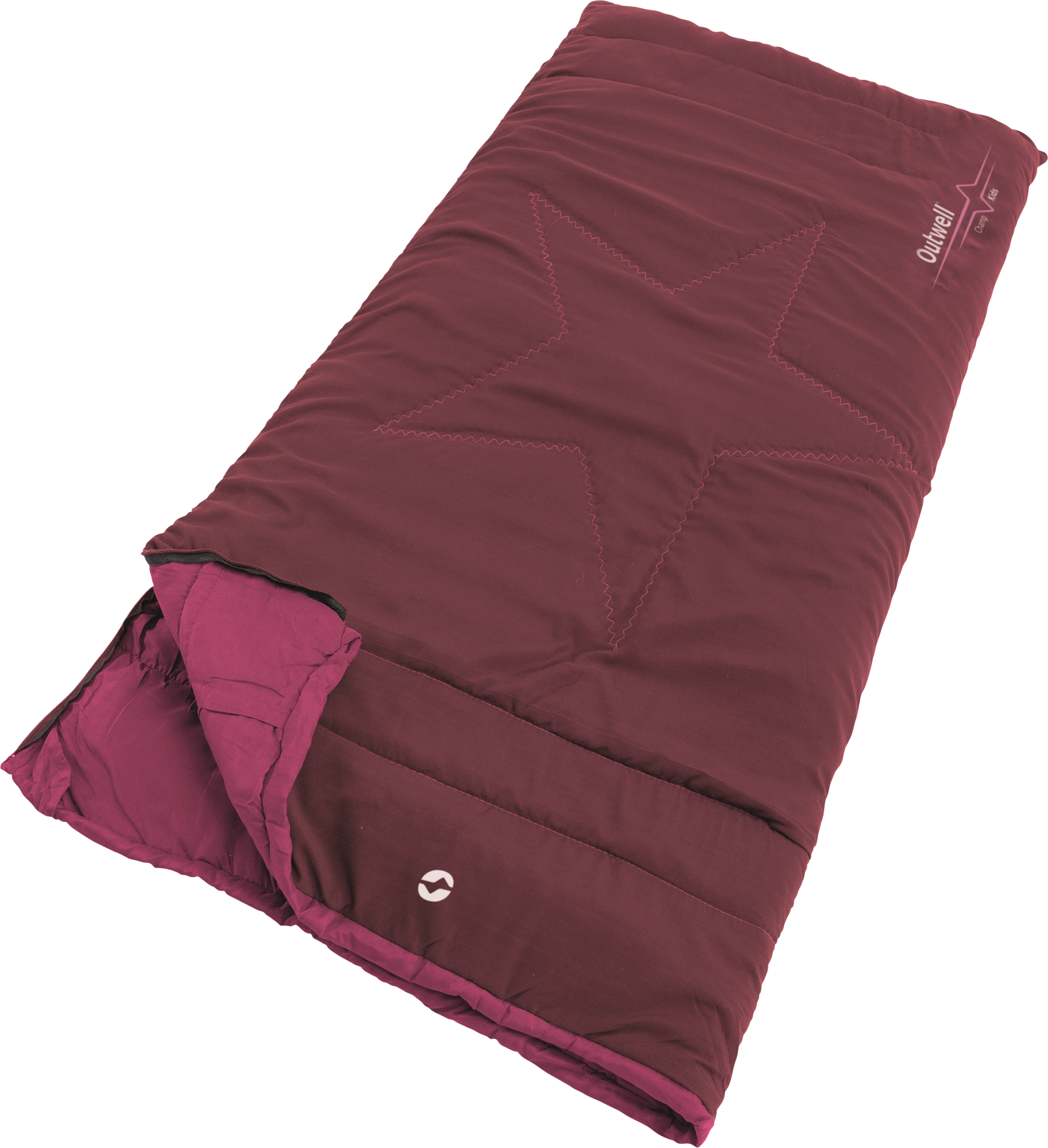 Outwell Schlafsack Champ Kids Deep Red Kinderschlafsack 150 x 70cm - Schlafsäcke