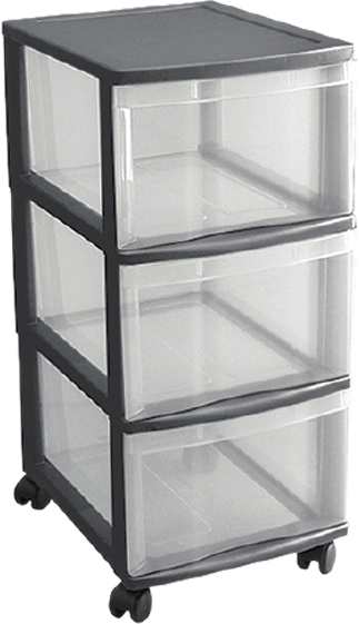 Rotho Rollcontainer / Schubladensystem Optimo 3 mit drei