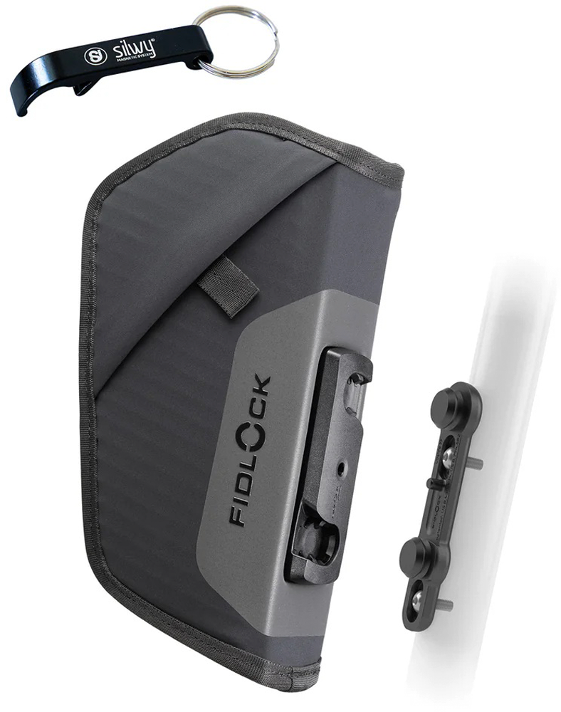 Silwy FIDLOCK Twist Essential Bag Magnet-Fahrradtasche mit Bike Base schwarz - Fahrradtaschen & Gepäckträgertaschen