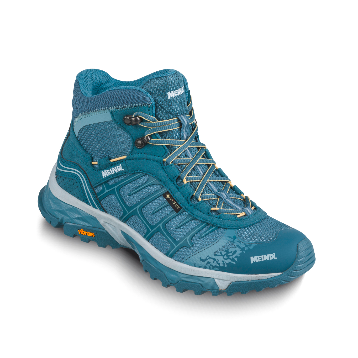 Meindl Finale Mid GTX Damen Multifunktionsschuhe eisgrau/gelb | 04056284595103