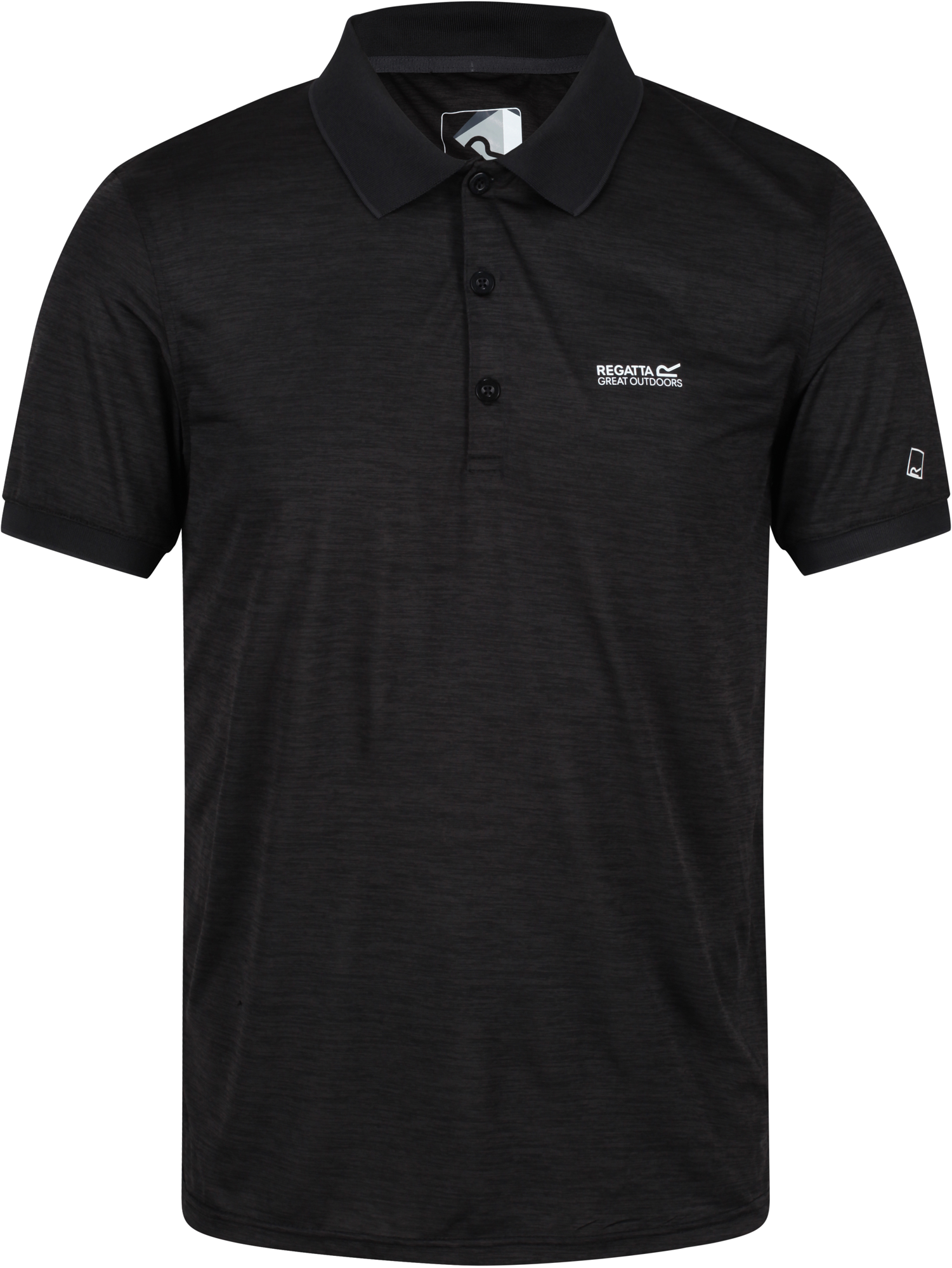 Regatta Remex II Herren Poloshirt schwarz M - Herrenshirts, -hemden & -pullover