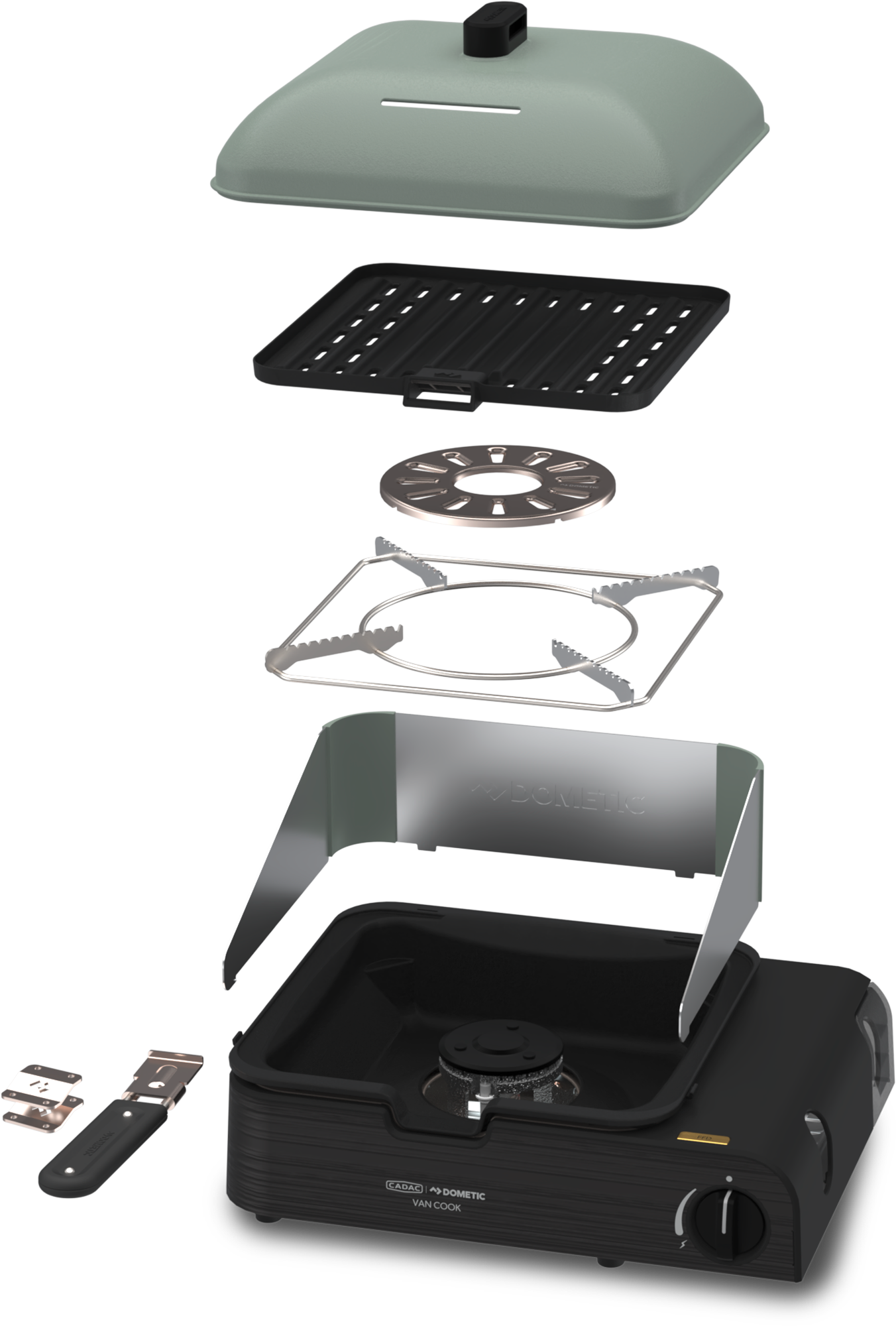Cadac Van Cook FFD Combo Gaskocher mit Grillplatte 1,6