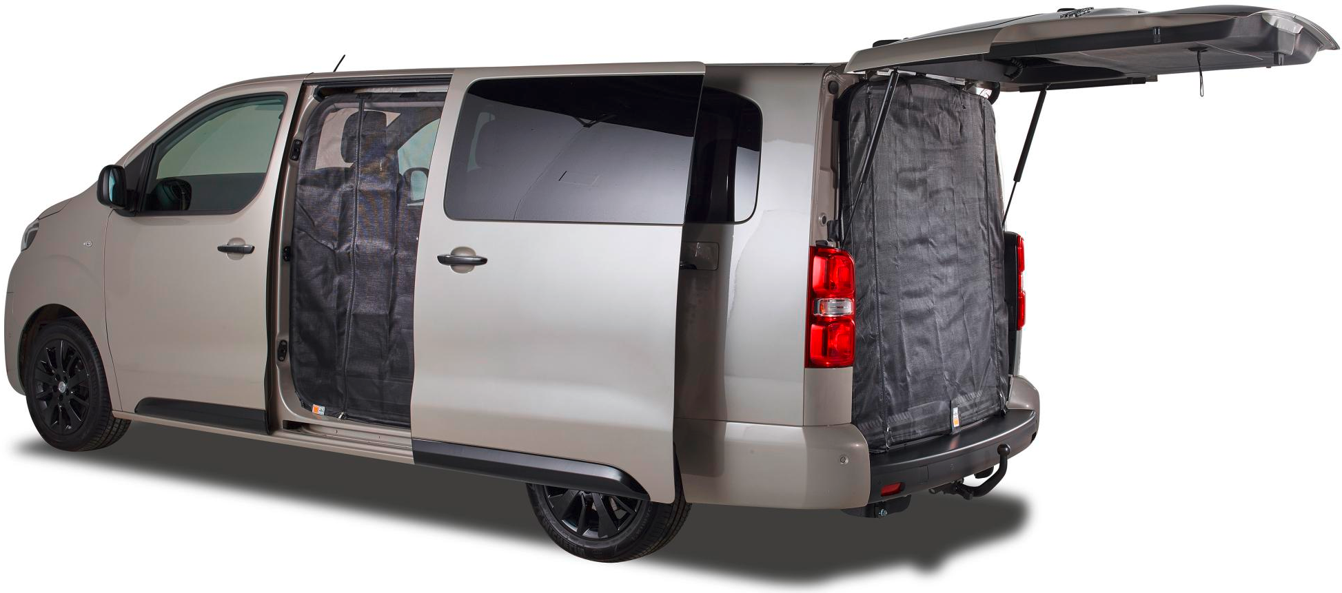 Mayr Van Schiebetürenmoskitonetz mit Magnetreißverschluss für Citroën/Fiat/Opel/Peugeot/Toyota mit Maschenweite Standard für Fahrerseite links - Türvorhänge & Fliegengitter