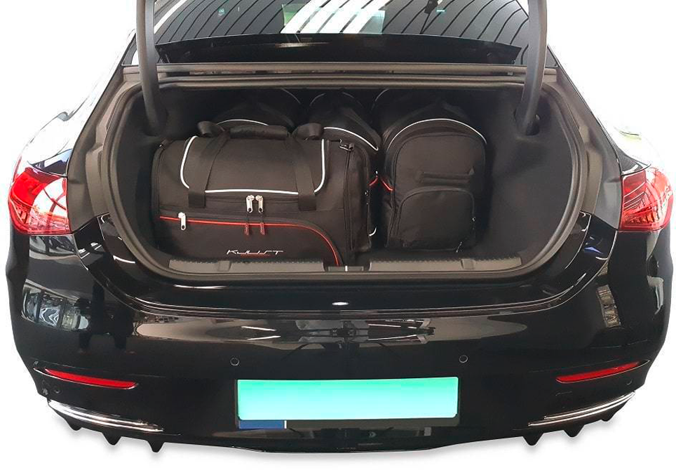 KJUST 5-teiliges Kofferraumtaschen-Set für Mercedes-Benz EQE ab 2022 - Organizer und Taschen