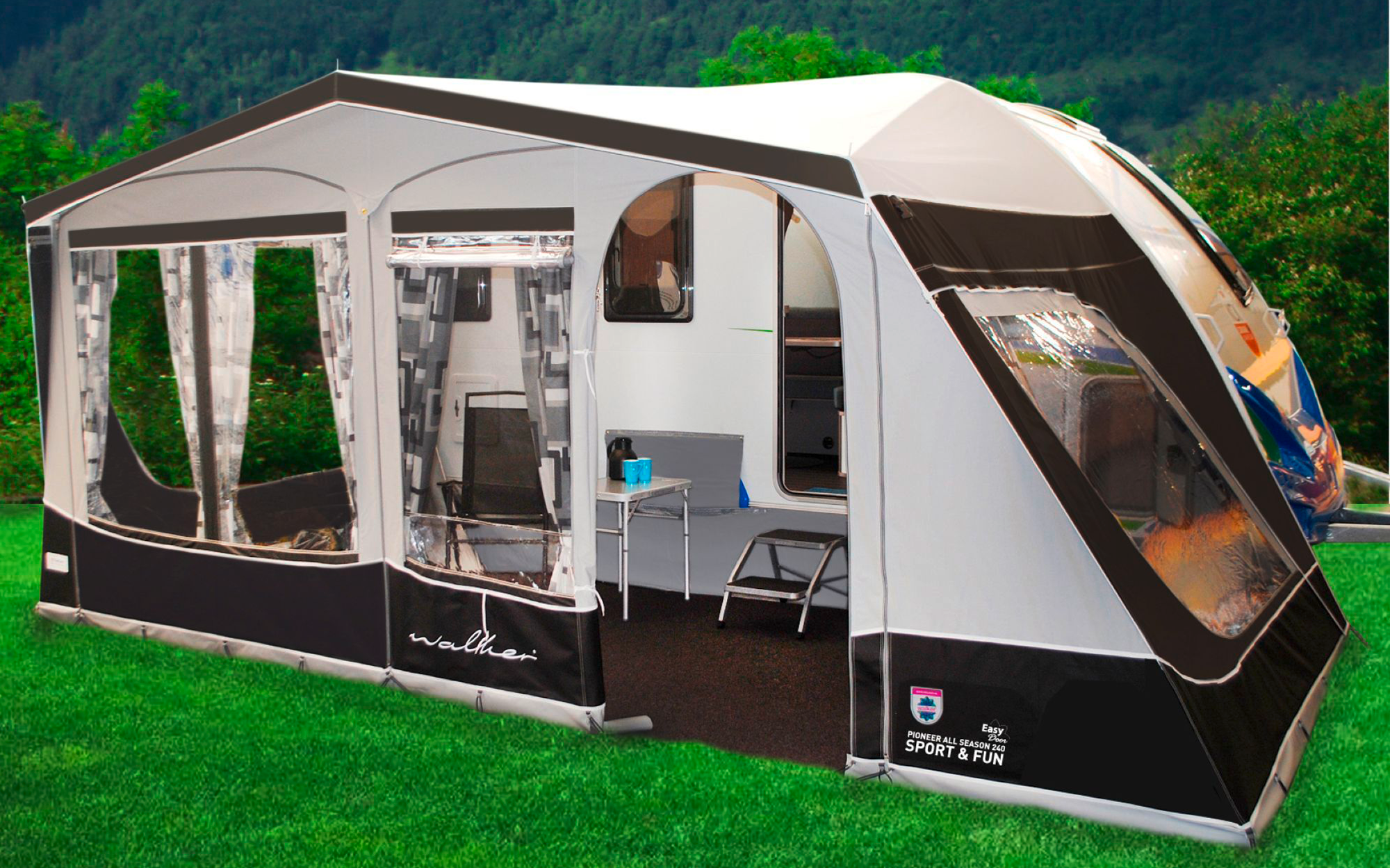 Walker Pioneer All Season 240 Sport & Fun Wohnwagenvorzelt passend für Knaus Sport &