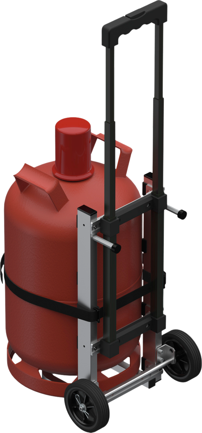 GOK Trolley mit Transportsicherung für Gasflasche bis 11