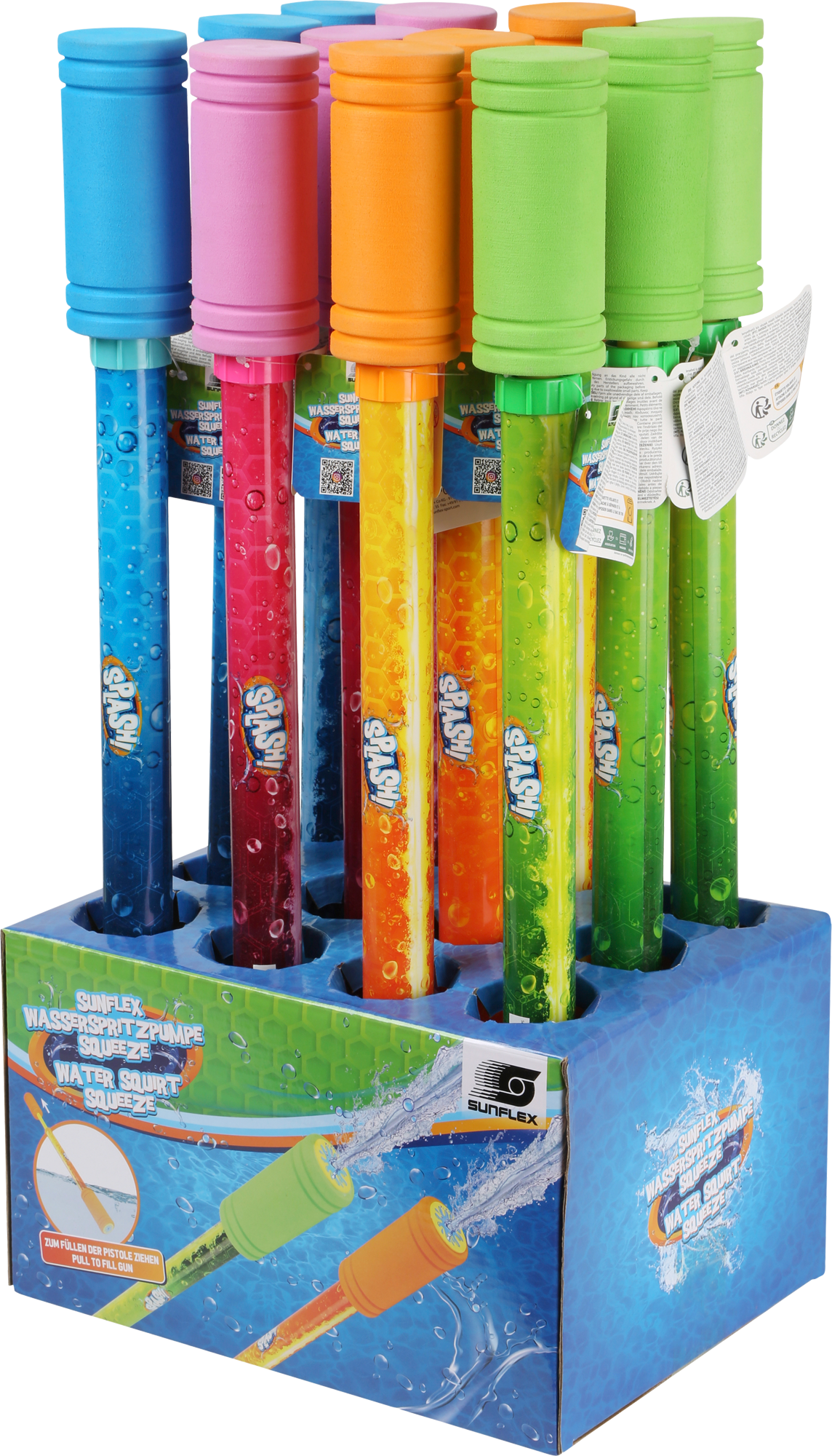 sunflex sport Squeeze Wasserspritzpumpe farblich