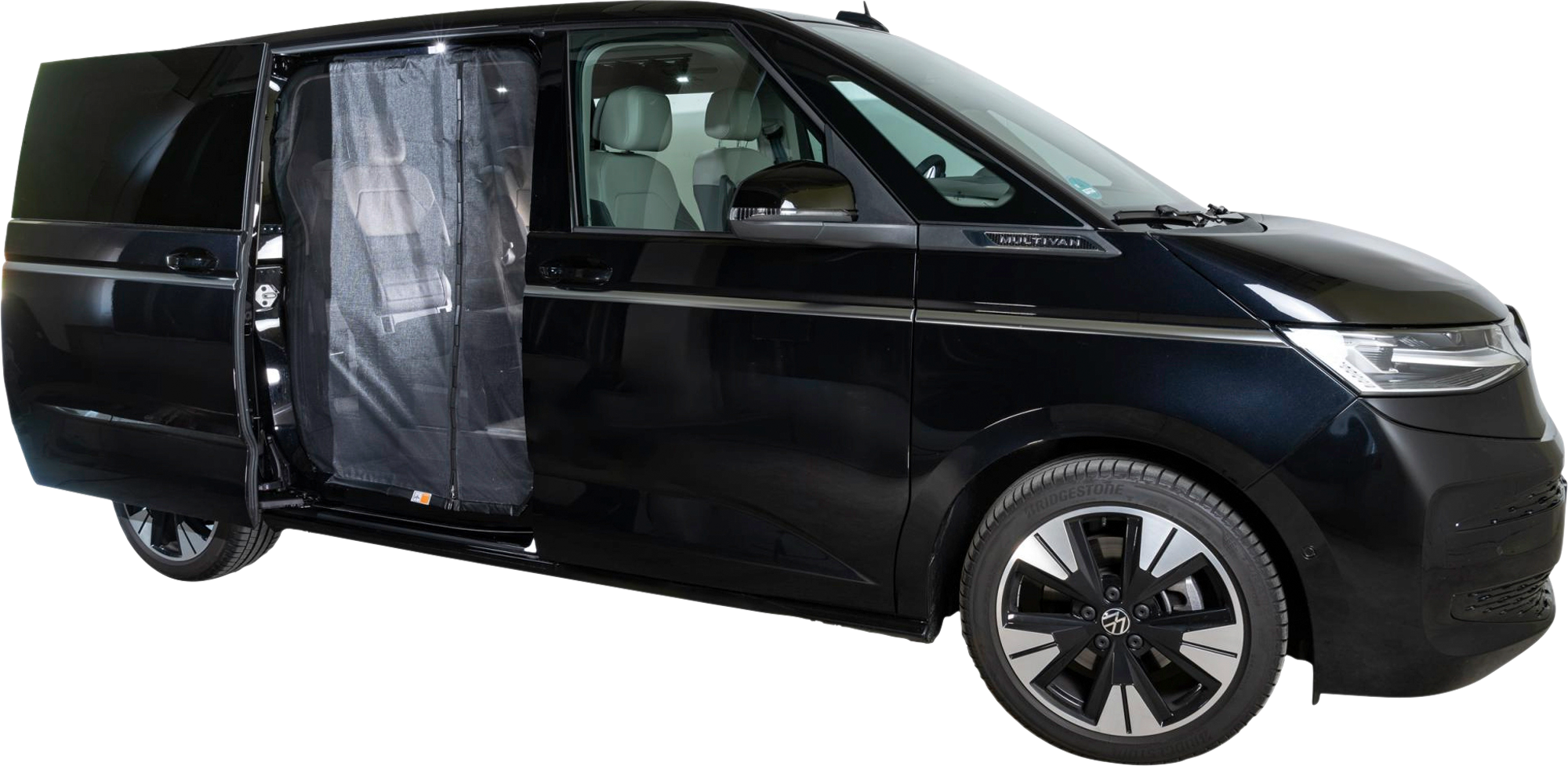 Mayr Van Schiebetürenmoskitonetz mit Reißverschluss geeignet für VW T7 mit Maschenweite Fine-mesh für