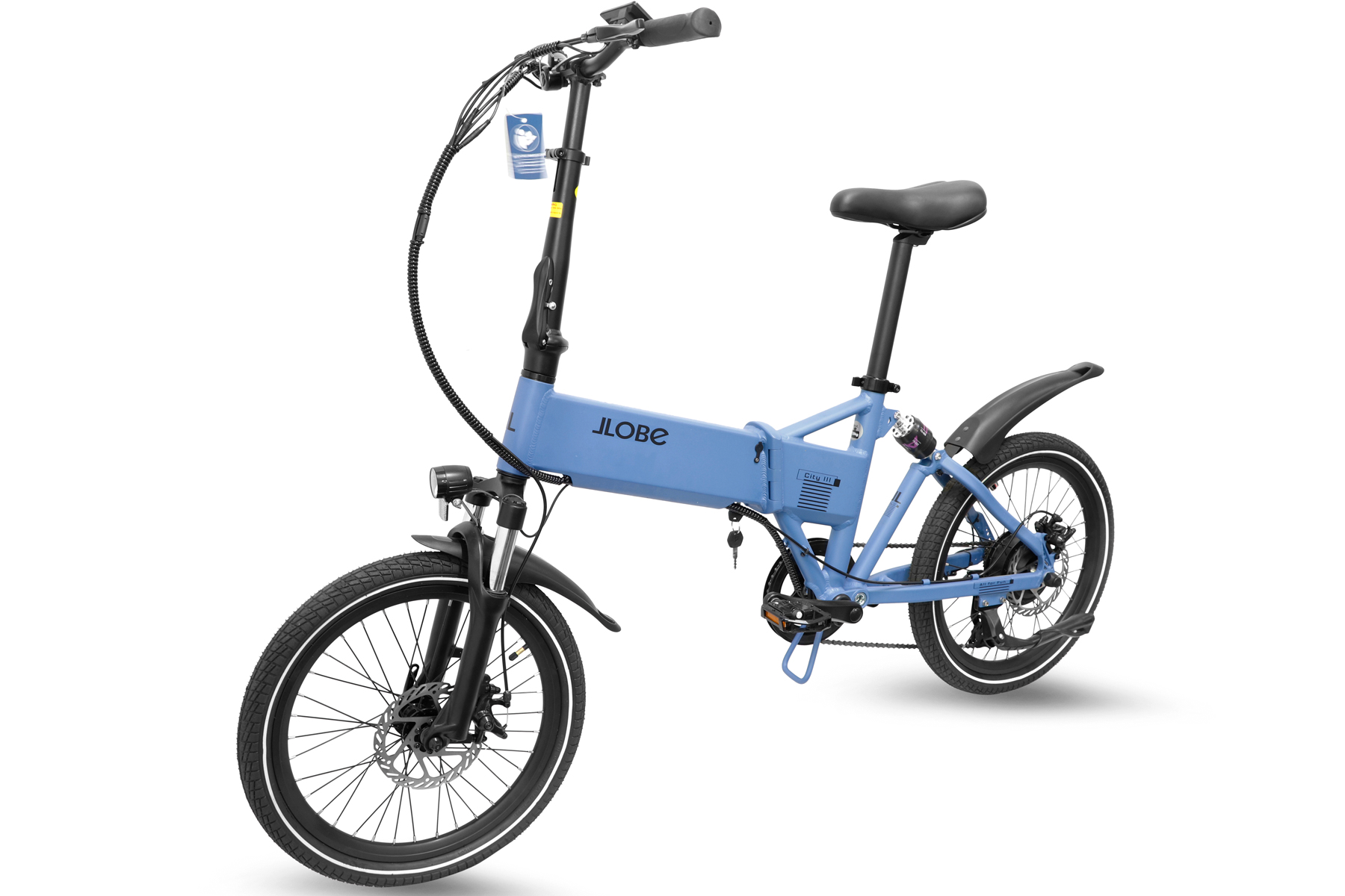 LLobe Falt-E-Bike 20" City III blau