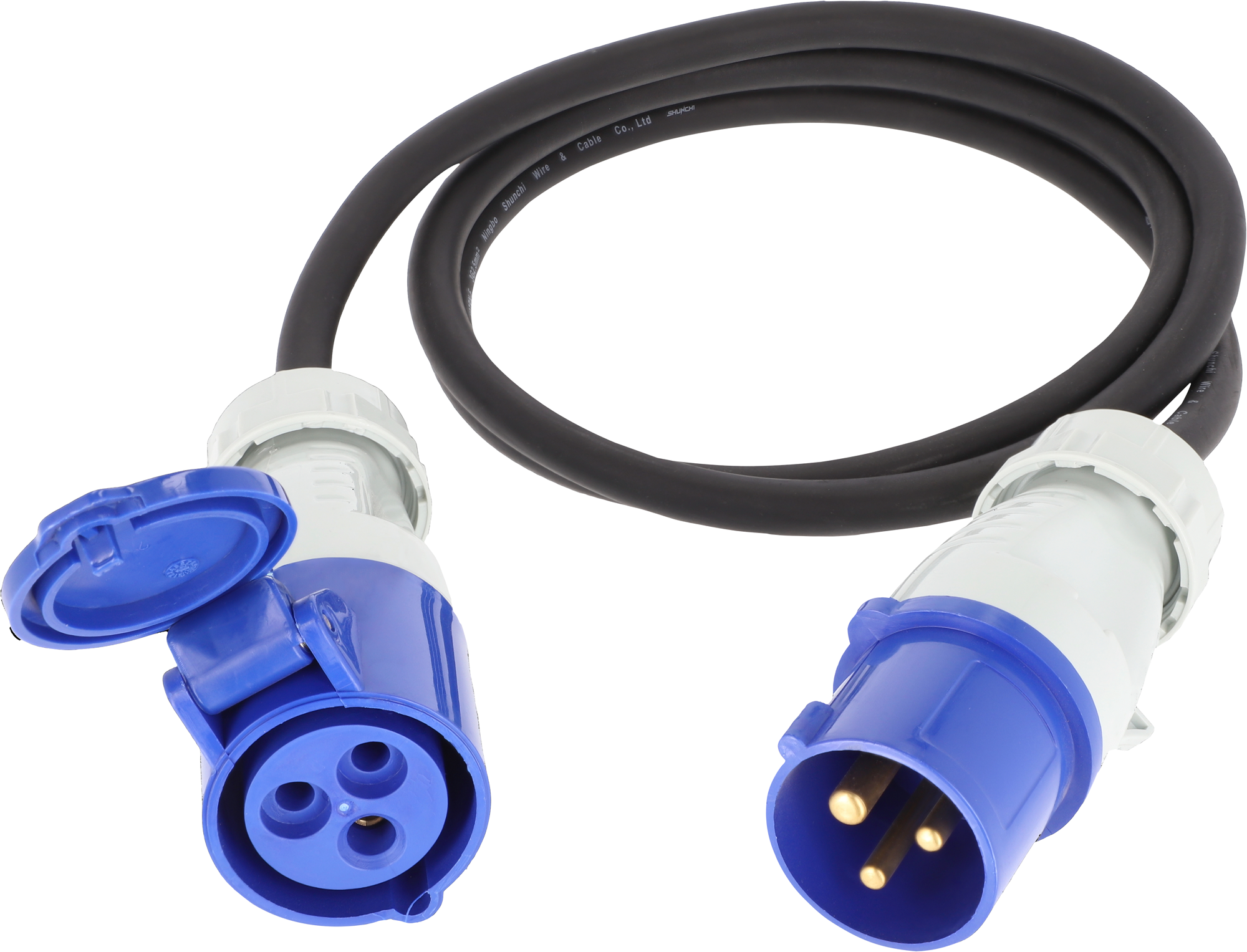 Berger CEE Verbindungsleitung CEE-Stecker und CEE-Kupplung 1,5 m