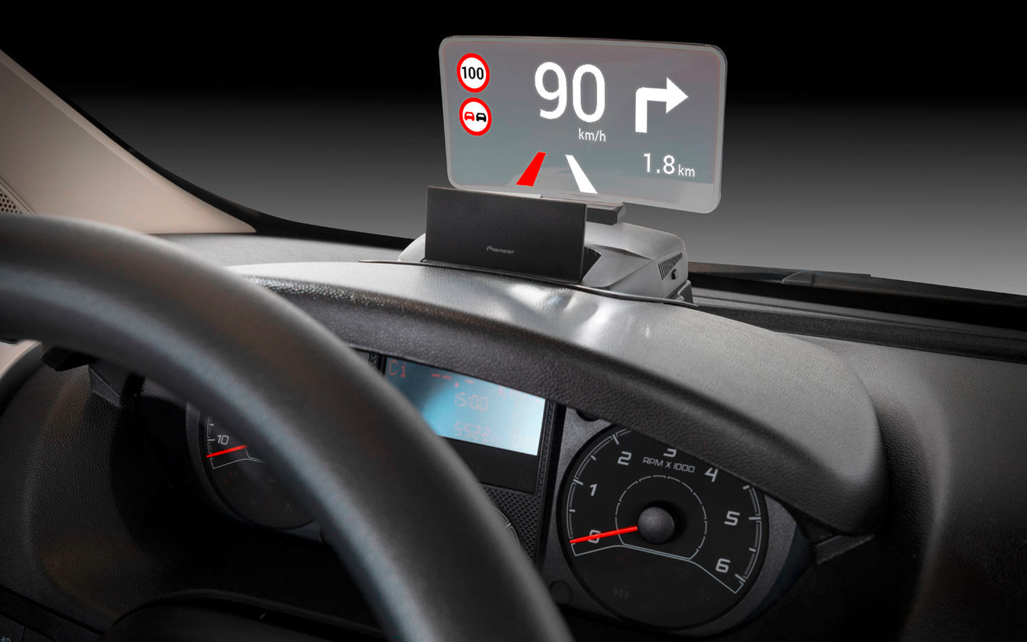 Pioneer Headup-Display Erweiterung für Fiat Ducato