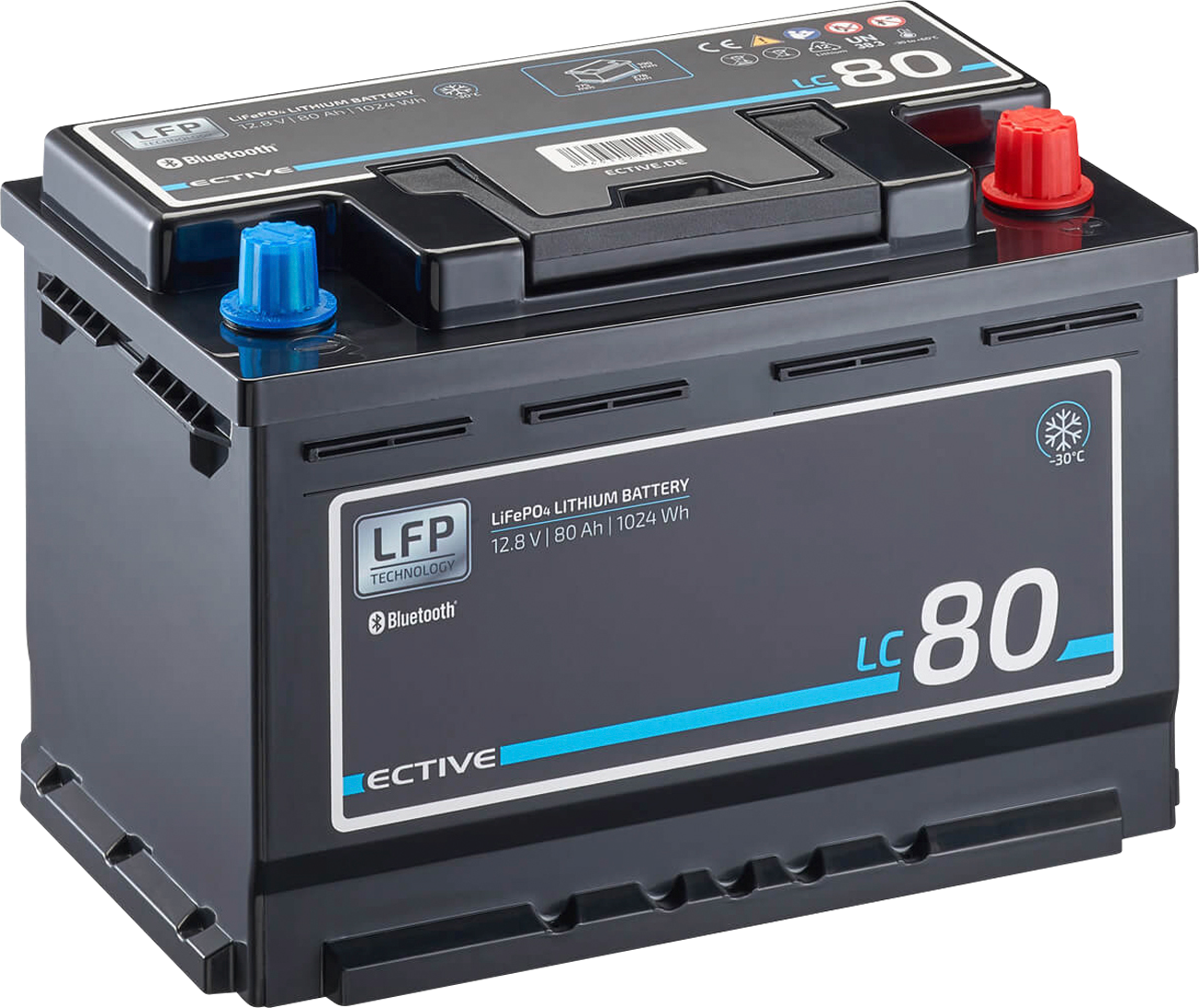 ECTIVE LC 80 LT 12 V LiFePO4 Lithiumbatterie 80