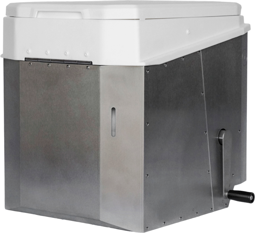 Biotioo 2.0 RL Trockentrenntoilette mit Kompostierfunktion 10 Liter Urintank 25 Liter Feststoffbehälter silber - Trockentoiletten