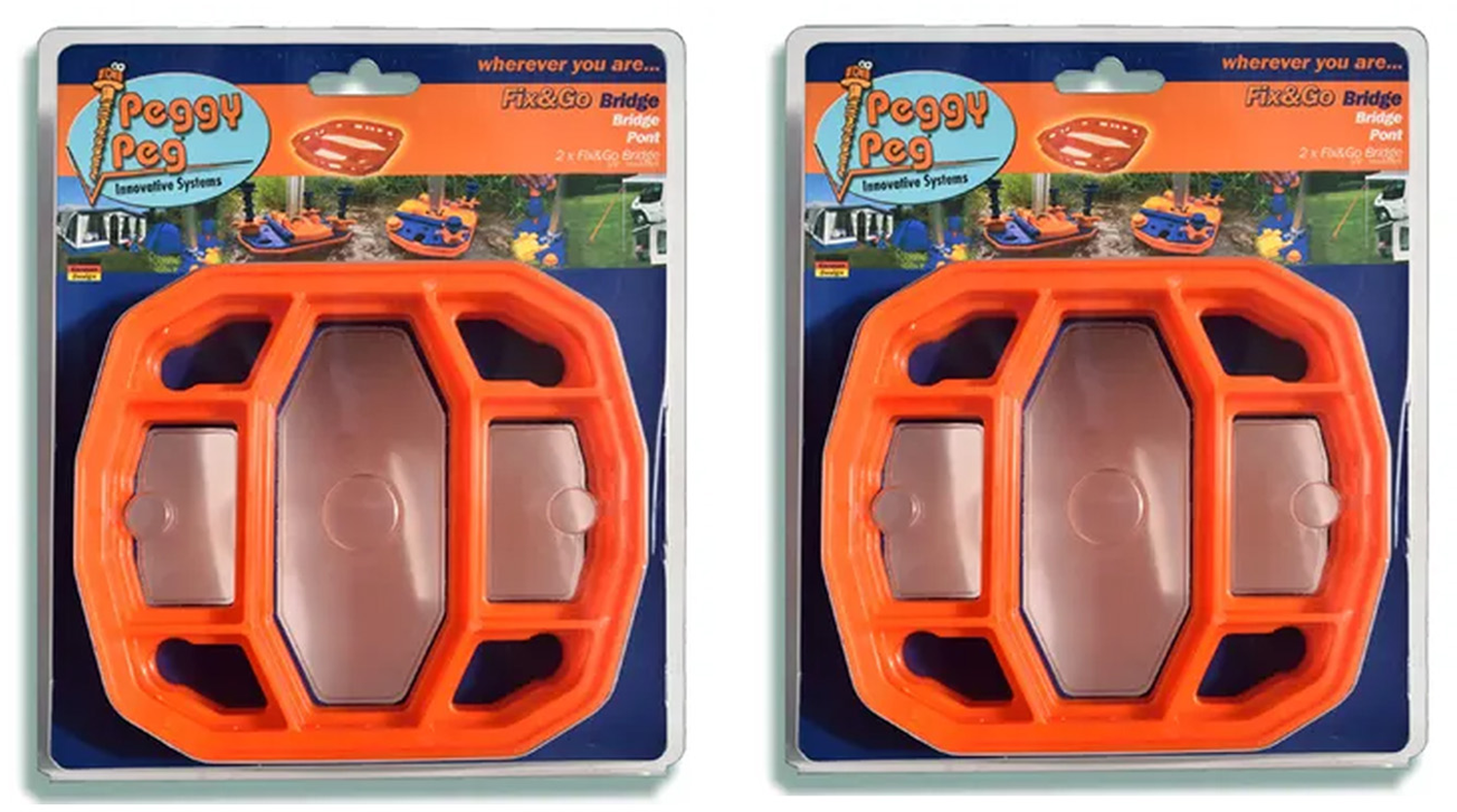 Peggy Peg Fix&Go Bridge Bodenerhöhung 2er Set (PP18) - Zeltheringe & Abspannmaterial
