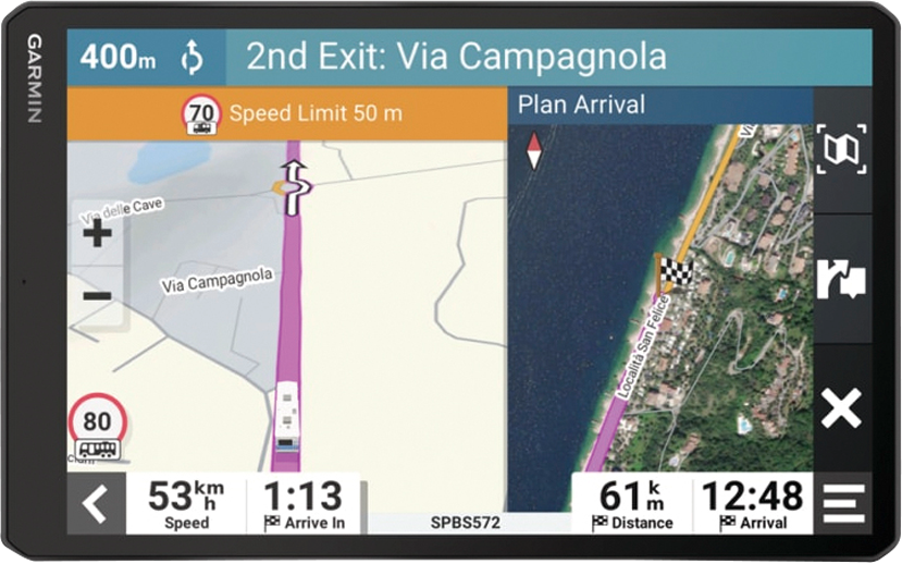 Garmin Camper 895 MT-D EU Navigationssystem 8 Zoll mit Sprachsteuerung für Wohnmobil / Wohnwagen /