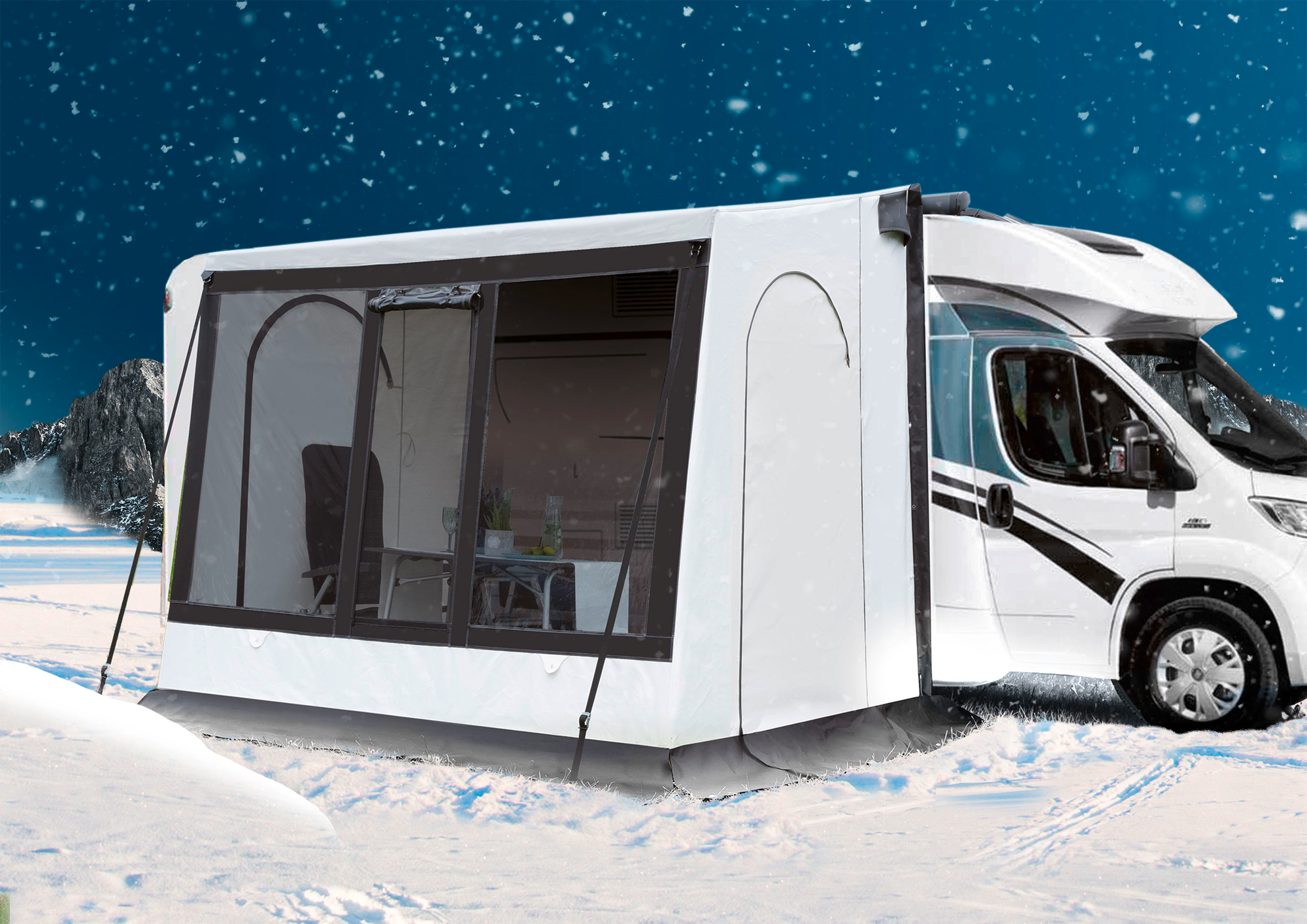 Wigo Inuit Blizzard Wintervorzelt 250 Anbauhöhe 250 - 298 cm