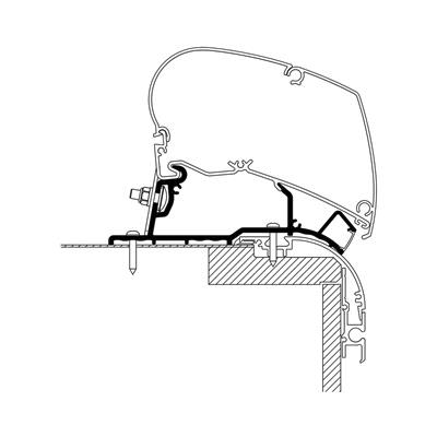 Thule Adapter CARAVAN ROOF TOP LED -