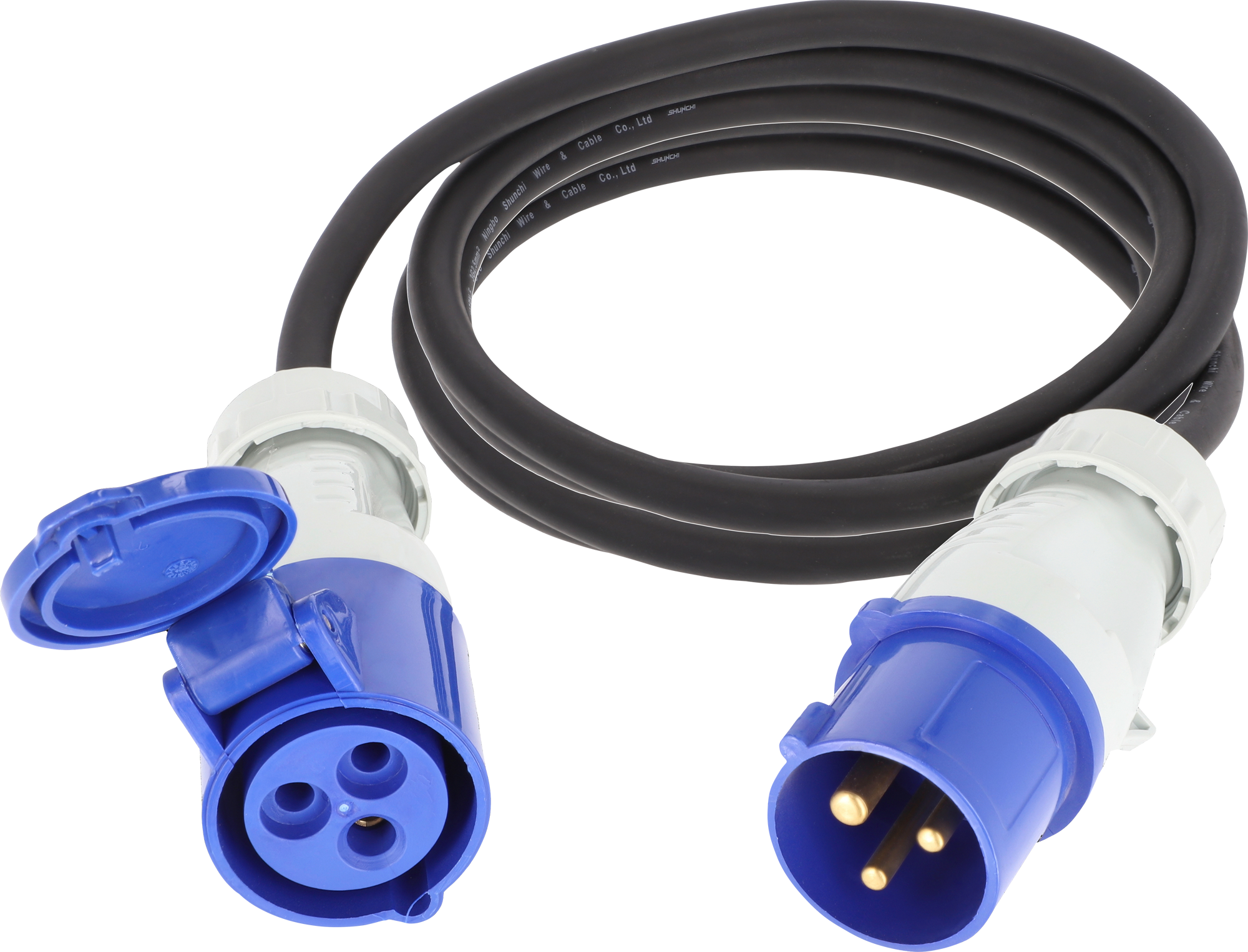 Berger CEE-Verbindungsleitung CEE-Stecker und CEE-Kupplung 5 m - CEE-Kabel